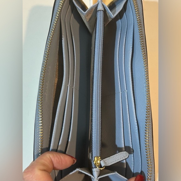 Michael Kors Blue leather Wallet long wallet clutch - Picture 7 of 8